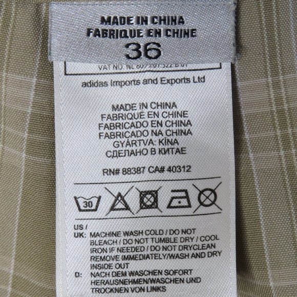 adidas* Men's 1.5" Belt Loop Multipocketed Plaid Flat Front Shorts~ Size 36 - Picture 4 of 12